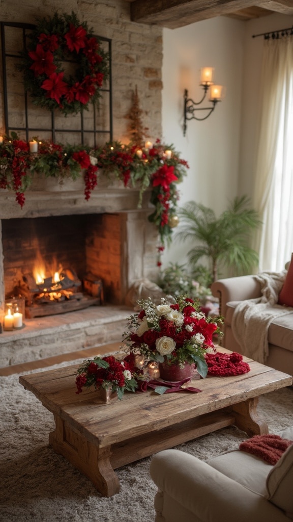 Floral Christmas Accents