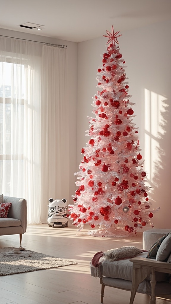 Color-Blocked Ornament Tree