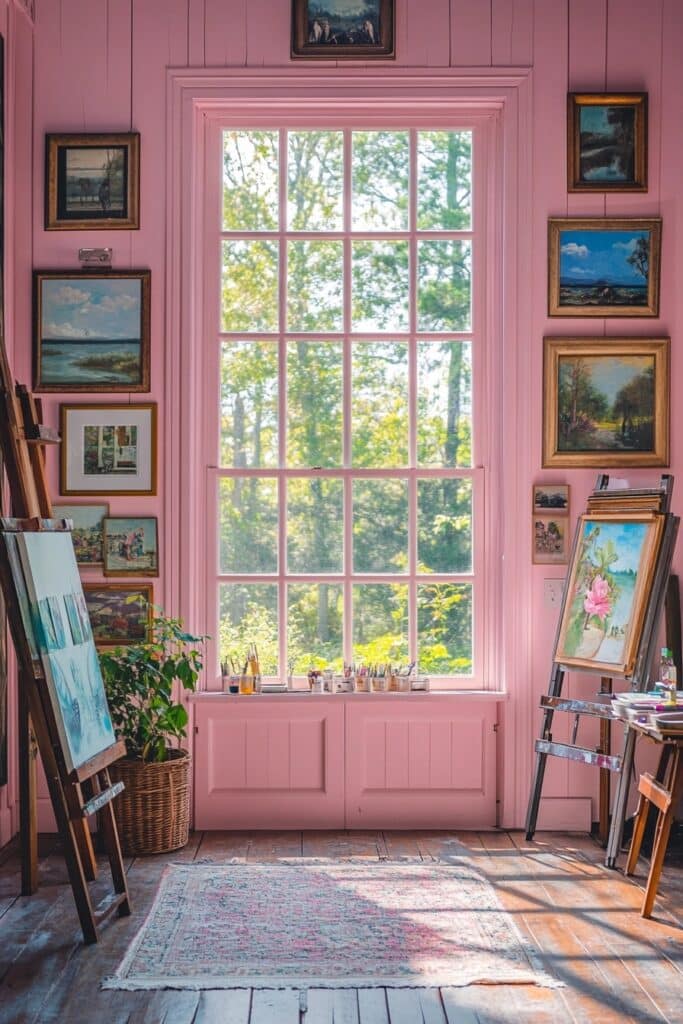 Artistic Pink Studio Spaces