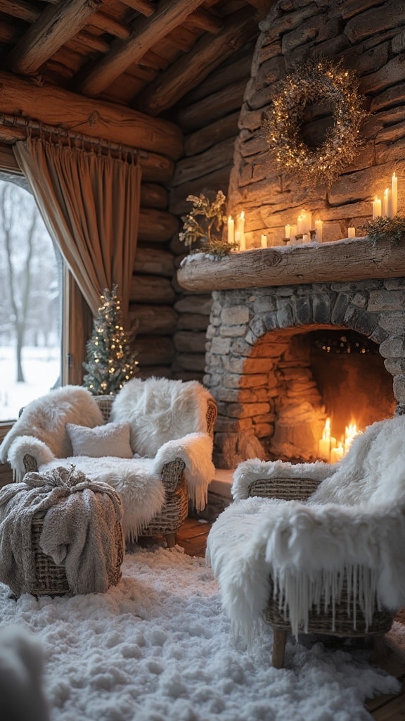 Snowy Cabin Retreat