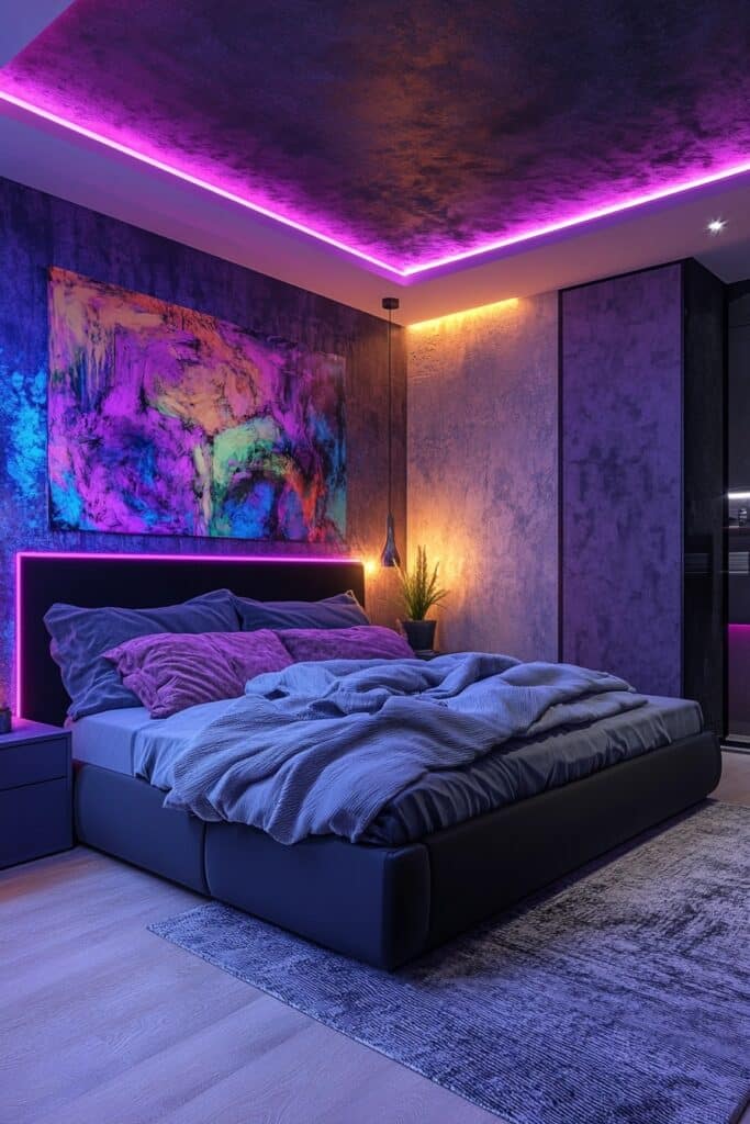 Bold Neon Baddie Bedroom Bliss