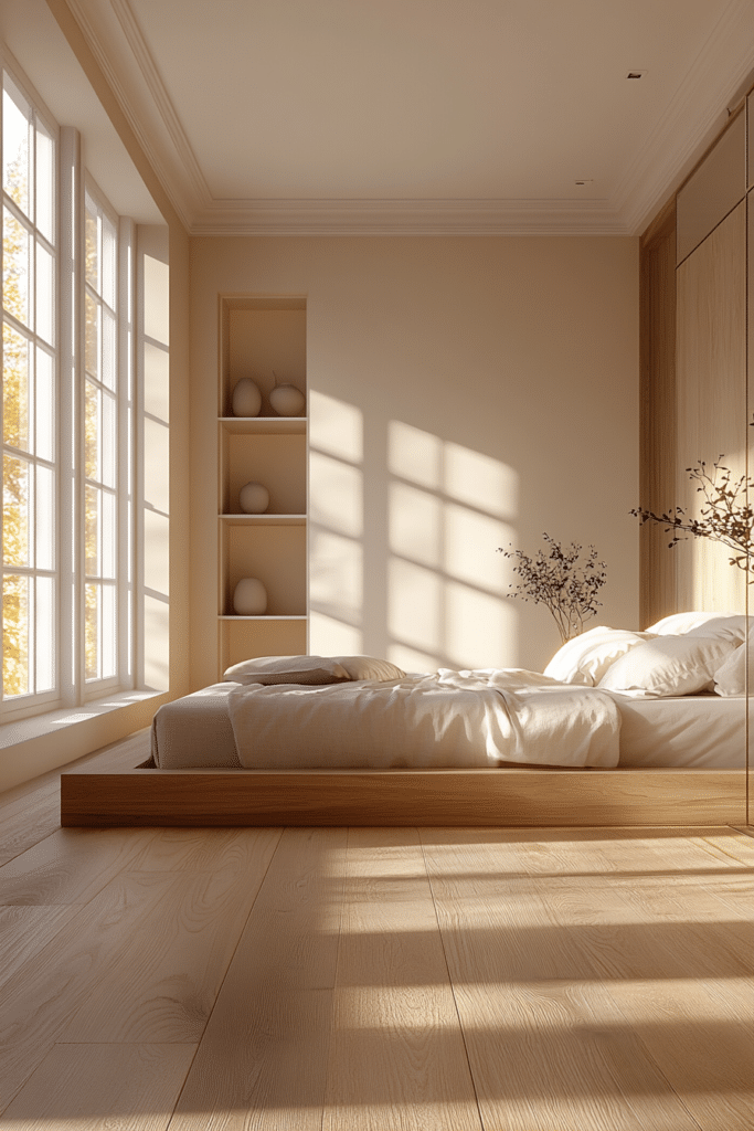 Bright and Airy Minimalistic Bedroom