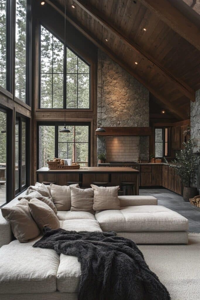 Contemporary Country Cabin Interiors