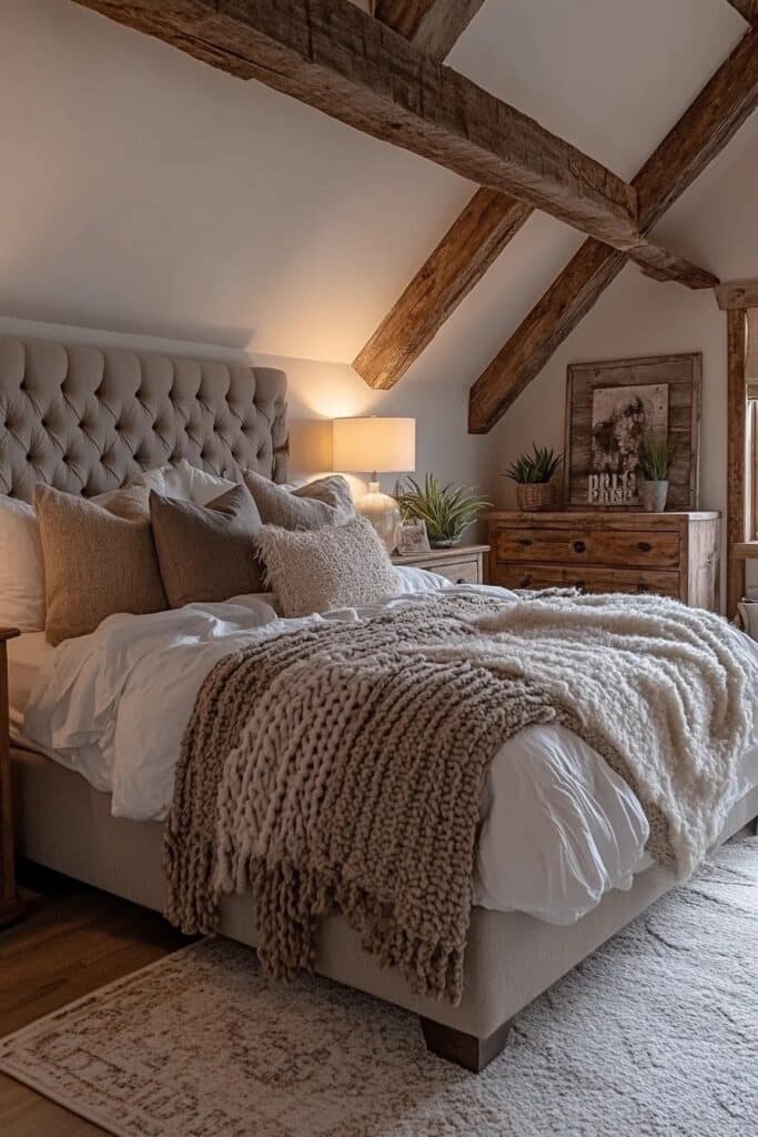 Cozy Barn-Inspired Bedrooms