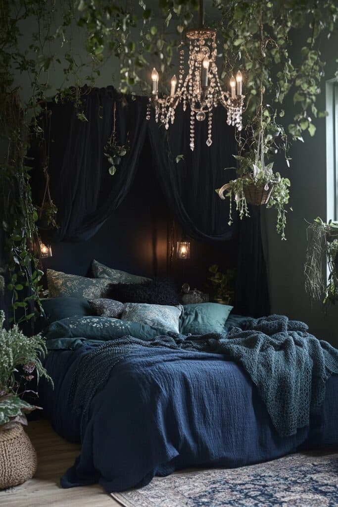 Cozy Midnight Vibes: Black Boho Retreat