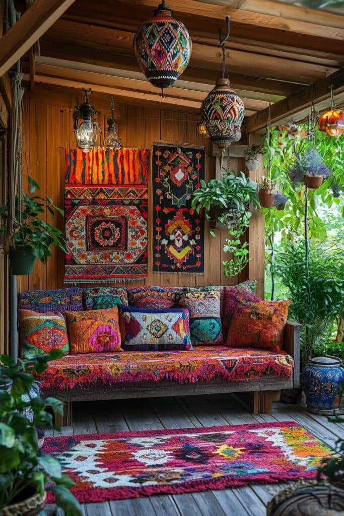 Eclectic Boho Cabin Interiors