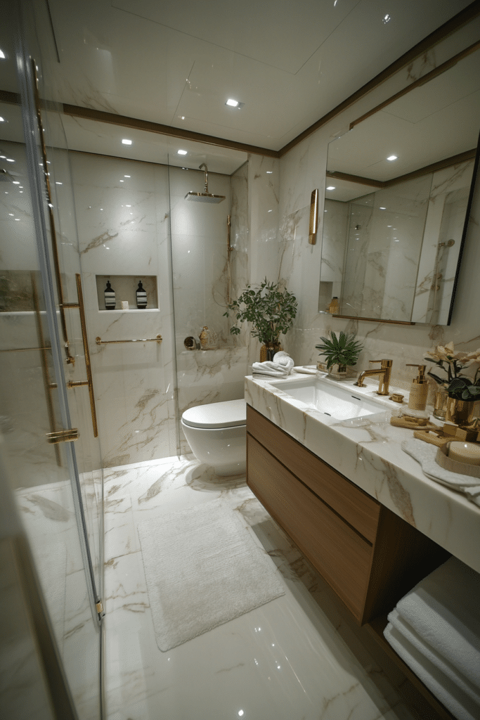 Elegant Details in Small Bathrooms