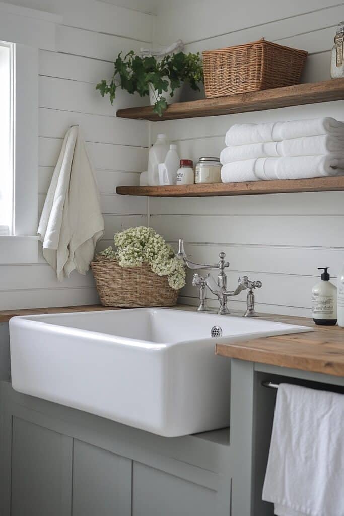 Functional Farmhouse Laundry Room