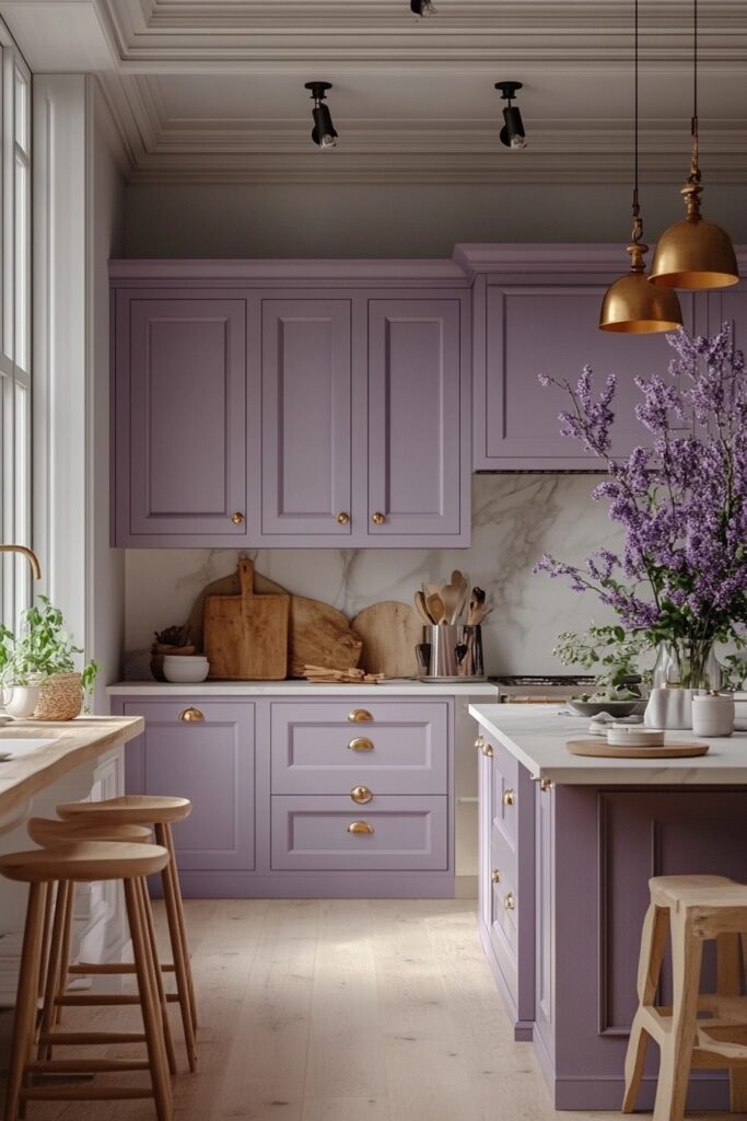 Lavender Kitchen Cabinet Inspiration