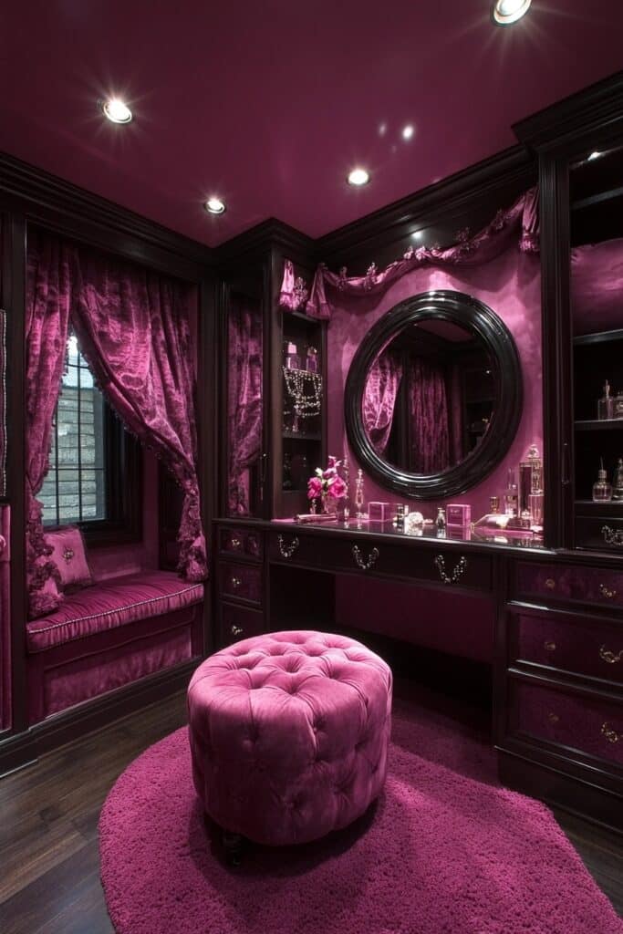 Luxe Pink Dressing Rooms