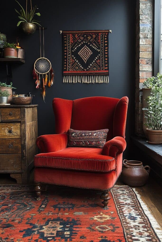 Midnight Dream: Black Boho Bedroom Retreat