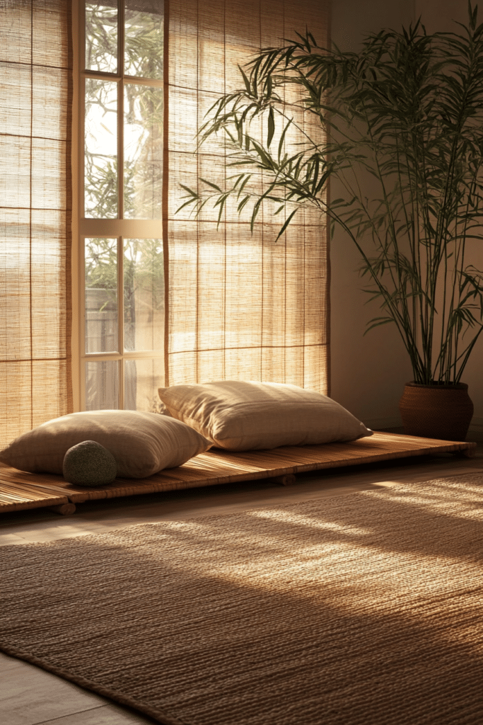 Nature-Inspired Minimalistic Zen Bedroom