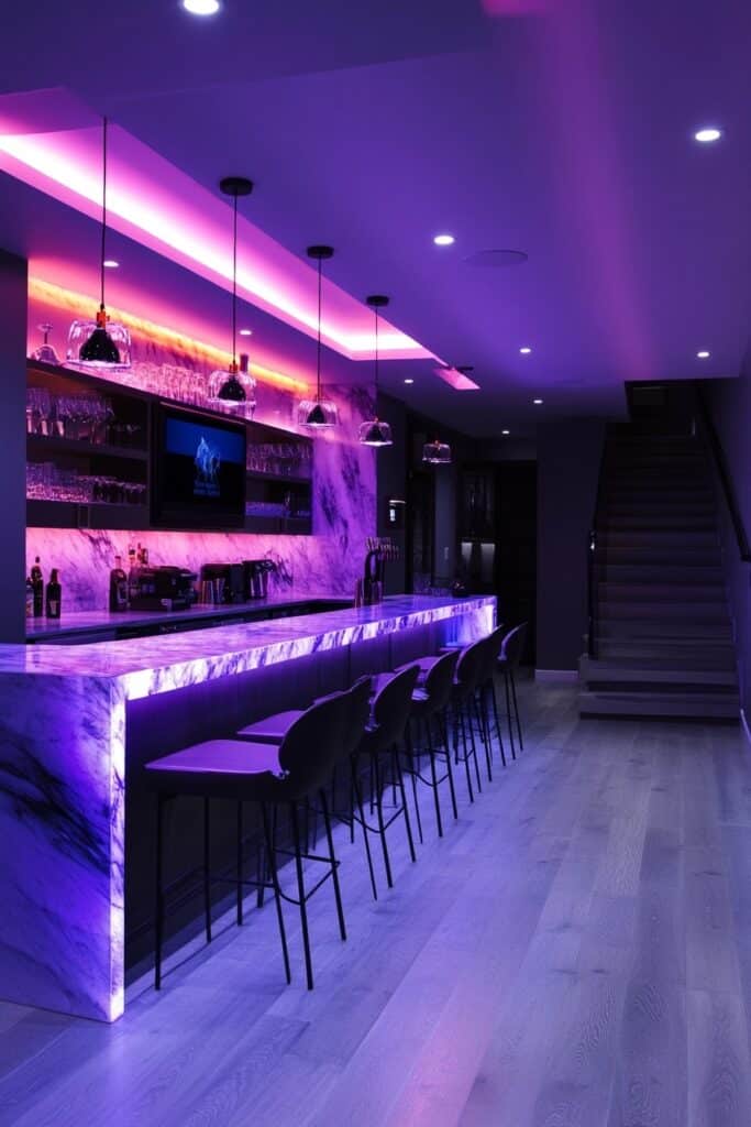 Smart Technology Basement Bar