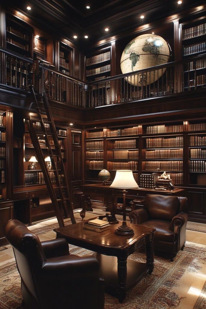 Stately Library Lounge