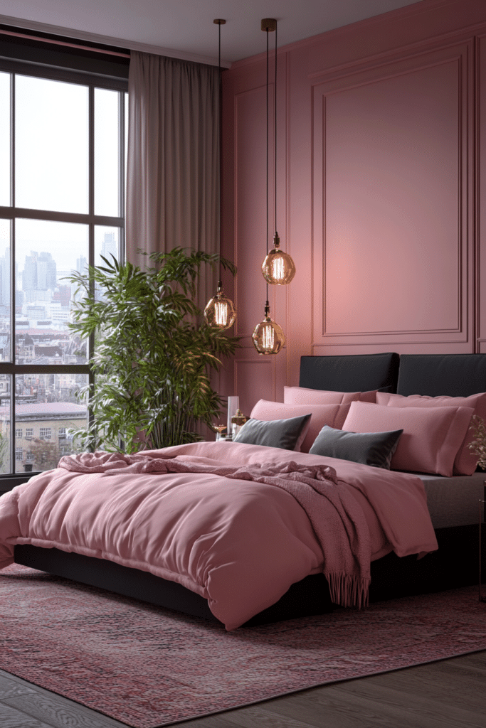 Urban-Inspired Pink Bedrooms