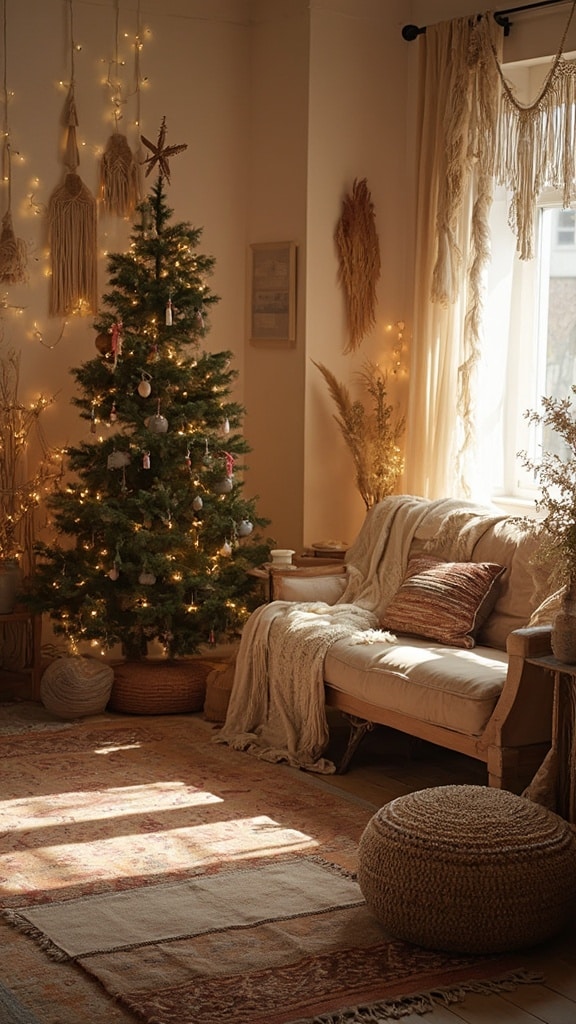 Bohemian Christmas Nook