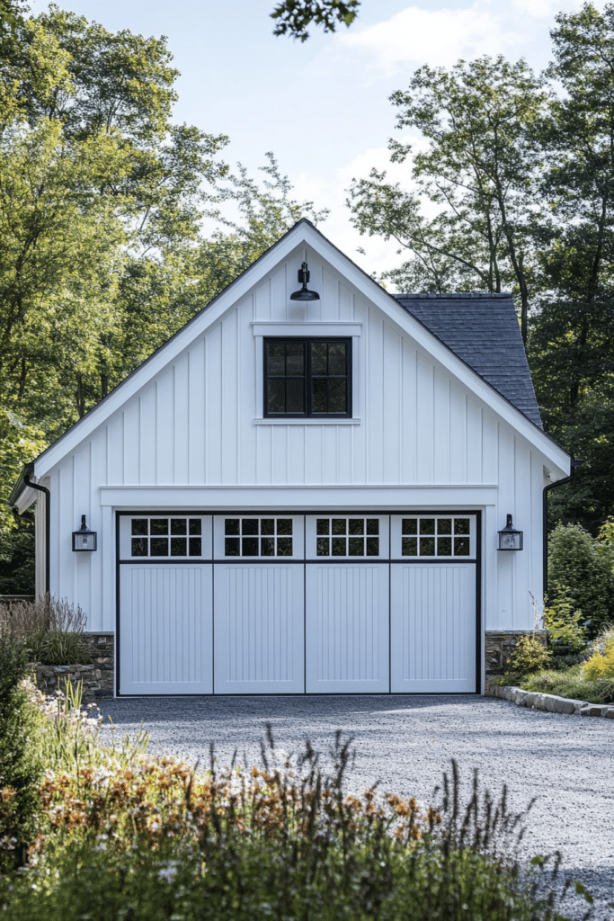 Board and Batten Farmhouse Garage