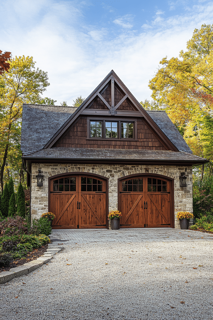 Classic Carriage Door Farmhouse Garage