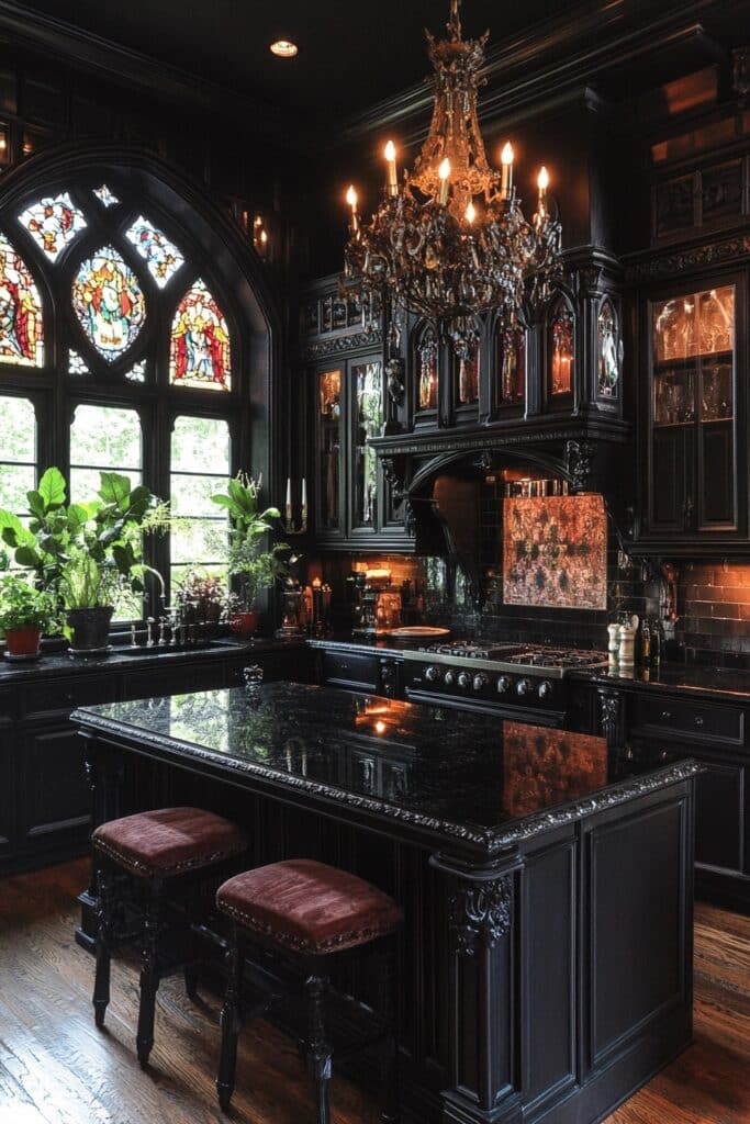 Gothic Revival Antique Kitchen