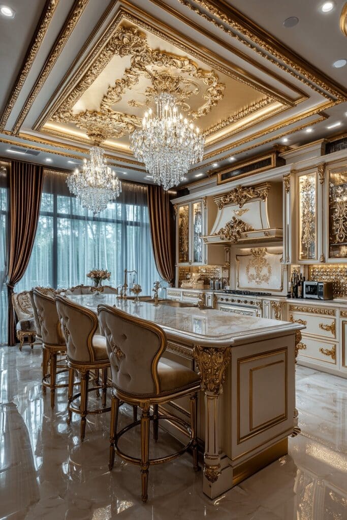 Luxurious Antique Kitchen Glam