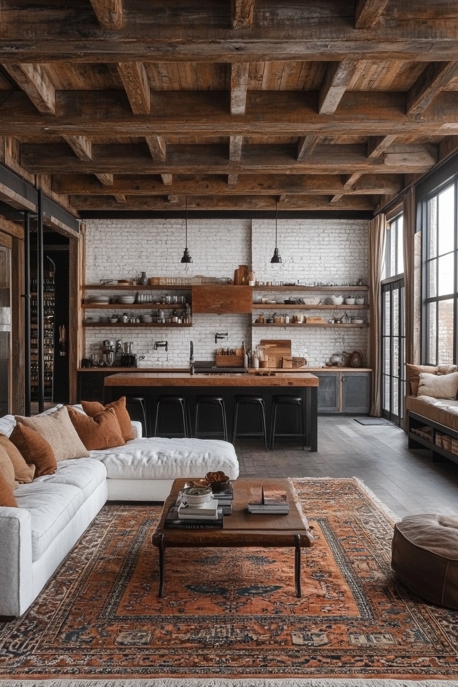 19 Industrial Farmhouse Living Room Ideas for a Modern Rustic Vibe ...
