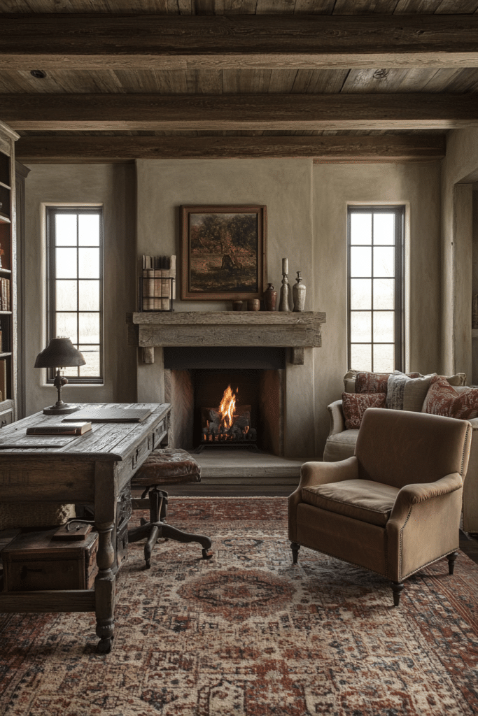 Rustic Charm Guest Room Office Combo