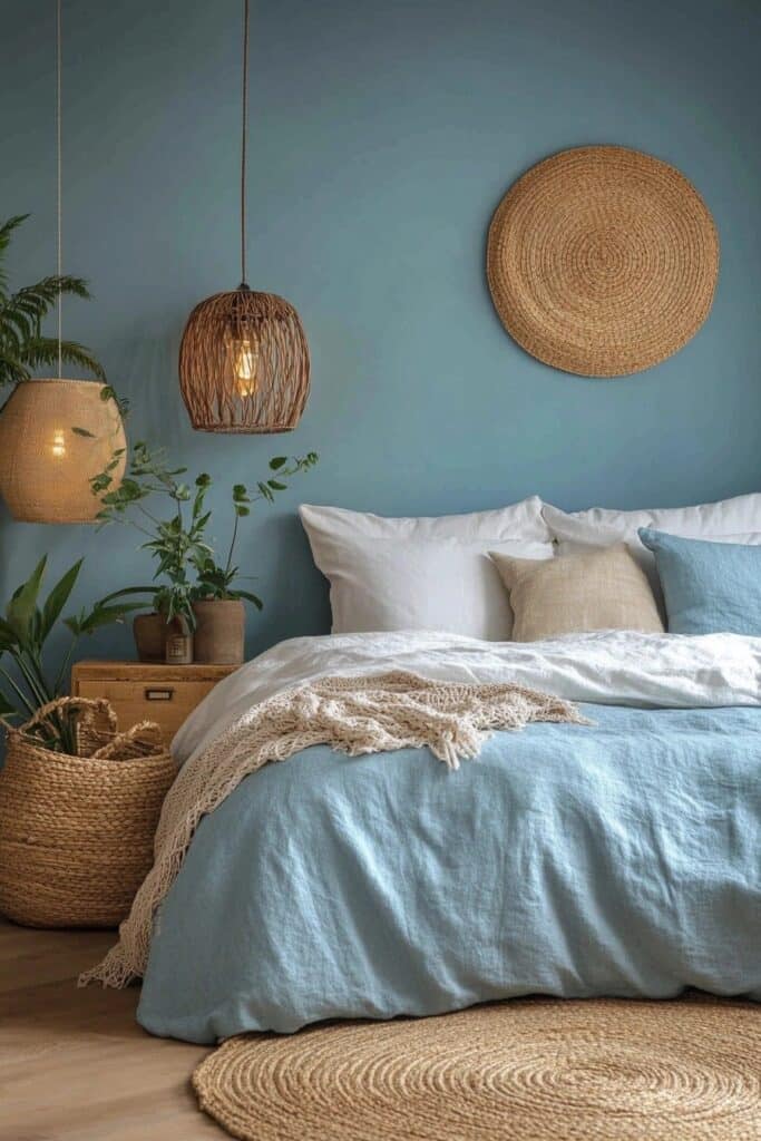 Sky Blue Serenity: Light Blue Boho Haven