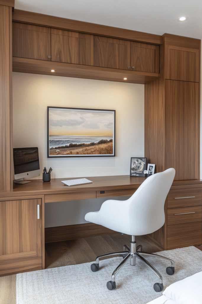 Sleek Modern Guest Room Office Combo