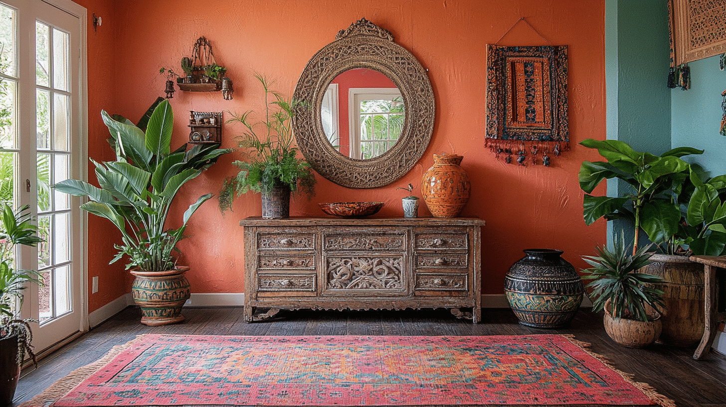 20 Boho Entryway Ideas with Budget-Friendly Decorating Tips - Jenna Living