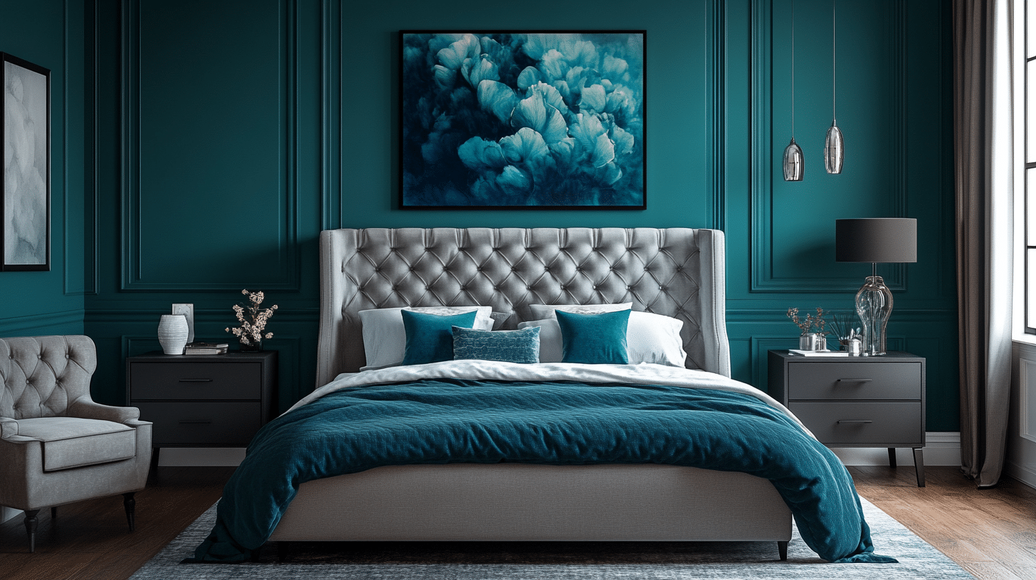 19 Dark Teal Bedroom Ideas to Transform Your Space with Style - Jenna ...