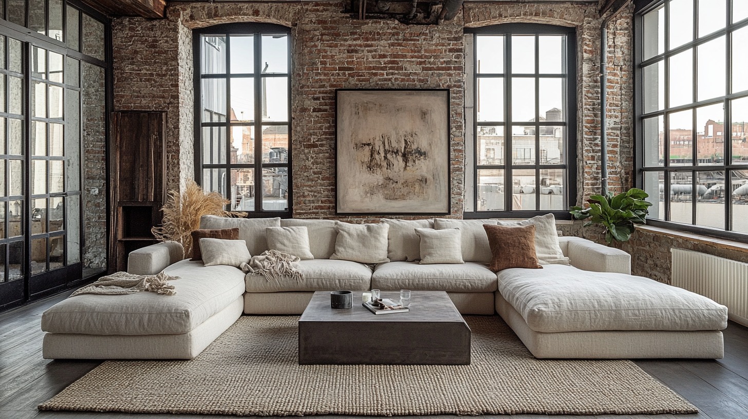 View of 19 Industrial Farmhouse Living Room Ideas for a Modern Rustic Vibe ...