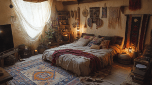 rustic boho witchy bedroom