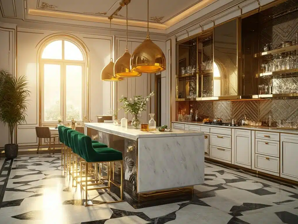 Transforming Your Kitchen into an Art Deco Haven: A Glamorous Design ...
