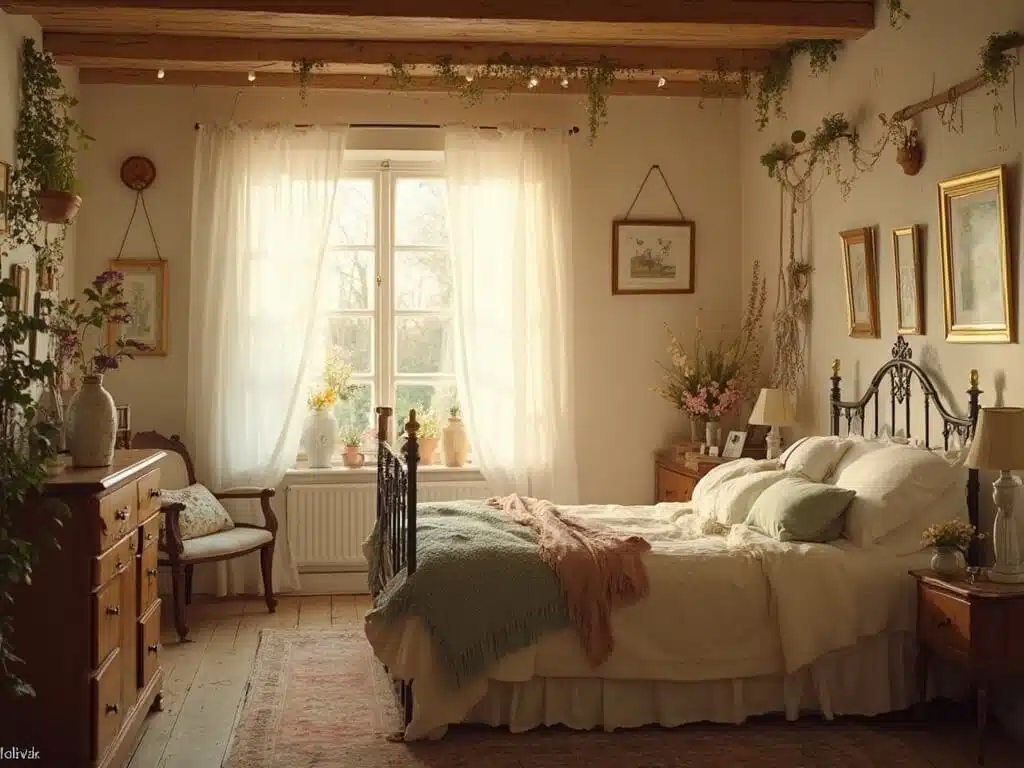 Cottagecore Bedroom Inspirations: Collected Style Over Time - Jenna Living