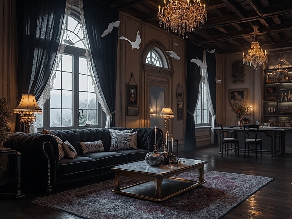 Creating a Sophisticated Spooky Sanctuary: Halloween Living Room Decor ...