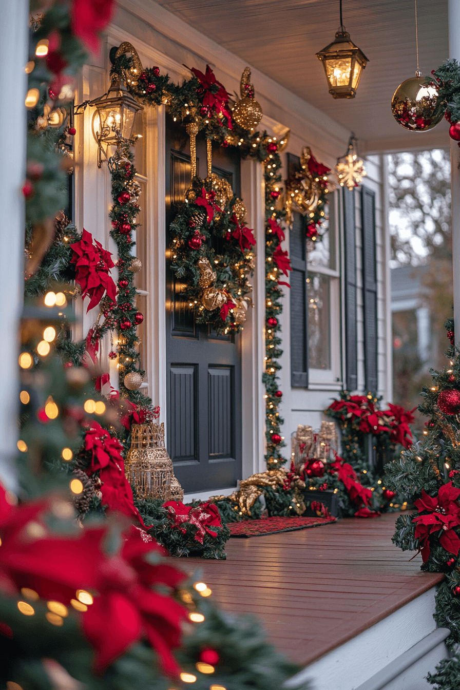 25 Christmas Porch Decor Ideas For A Heartwarming Festive Home Entrance ...