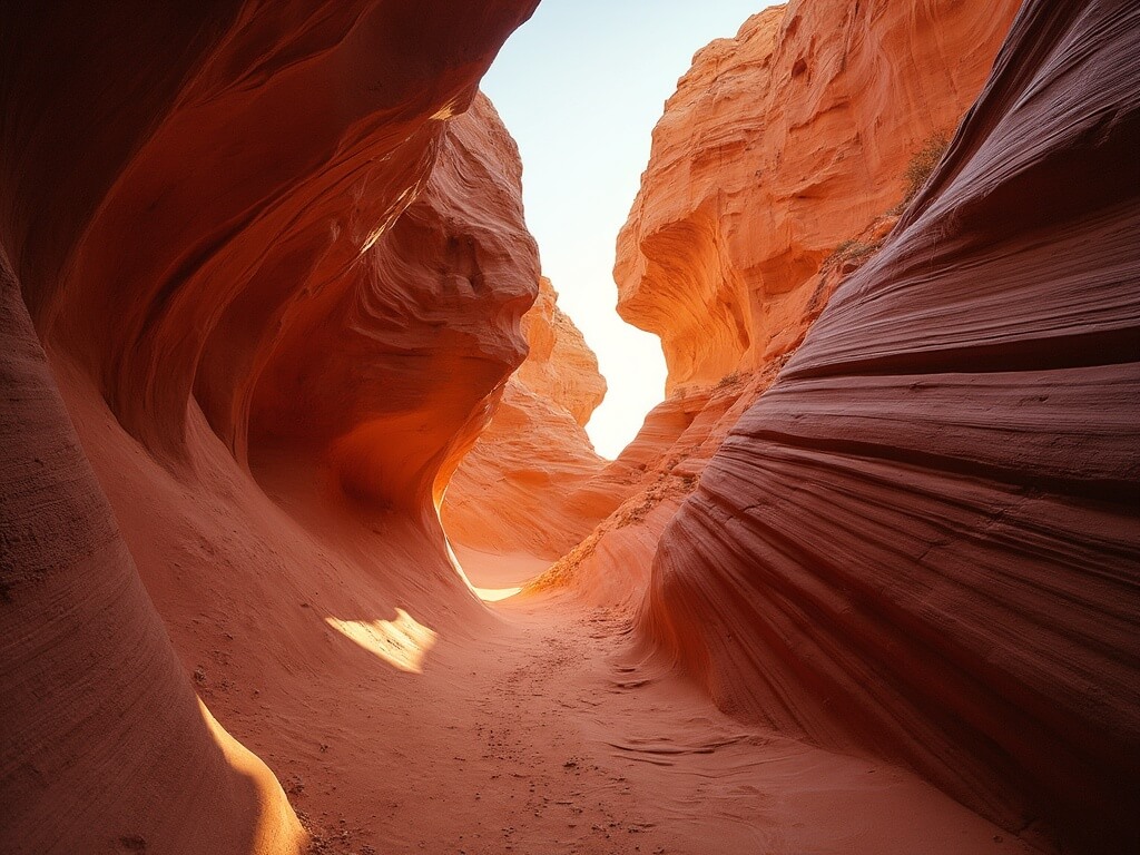 Professional travel photographer shooting red sandstone formation at Fire Wave trail during golden hour, no visitors present, captured with wide-angle lens