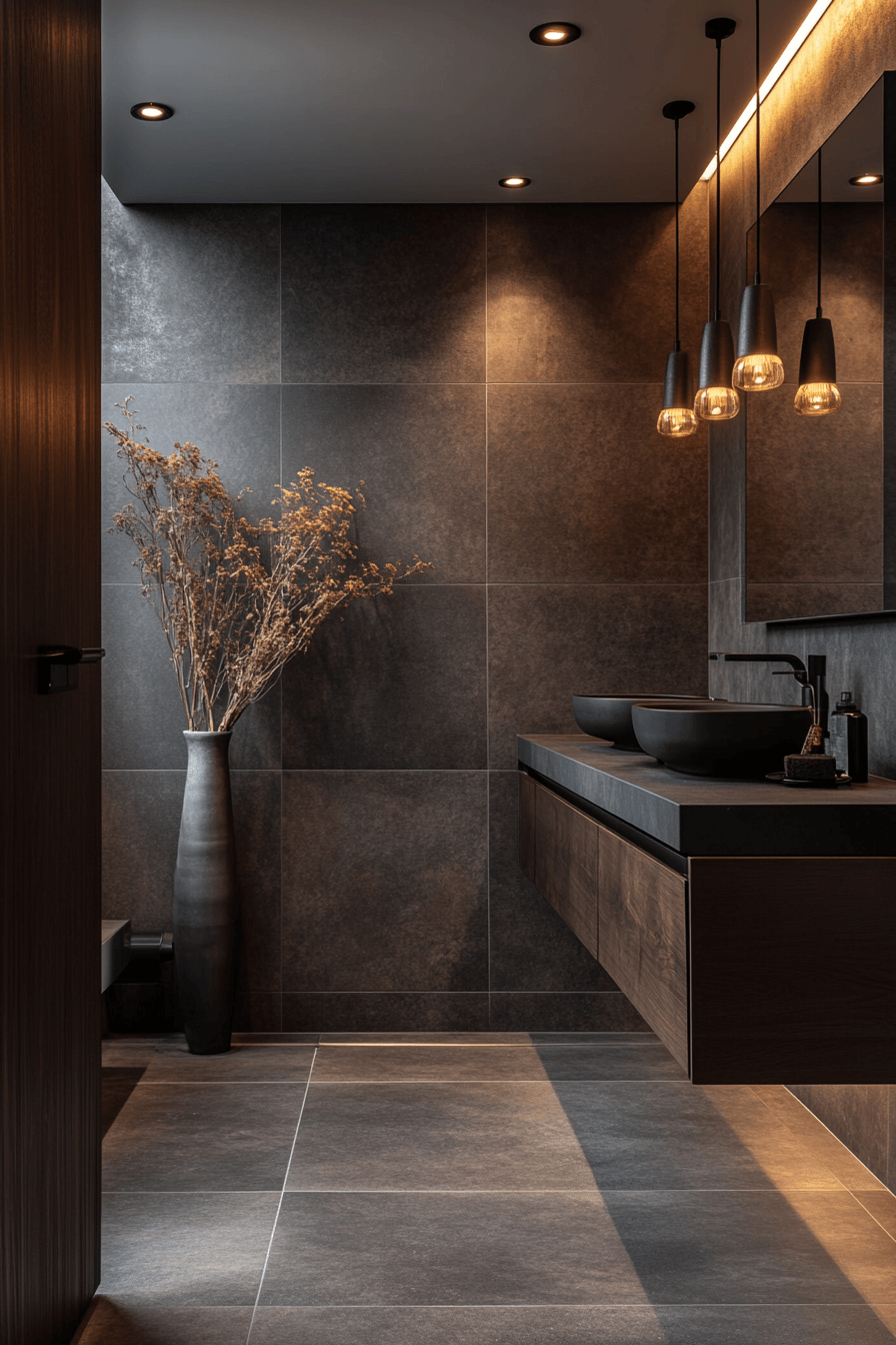 27 Dark Grey Bathroom Ideas That Turn Everyday Baths Luxurious Jenna 27 Dark Grey Bathroom Ideas That Turn Everyday Baths Luxurious Jenna
