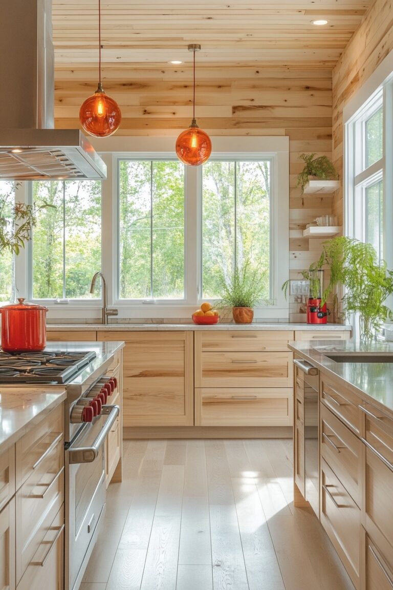 27 Maple Kitchen Cabinets That Feel Soft Natural And Beautiful - Jenna ...