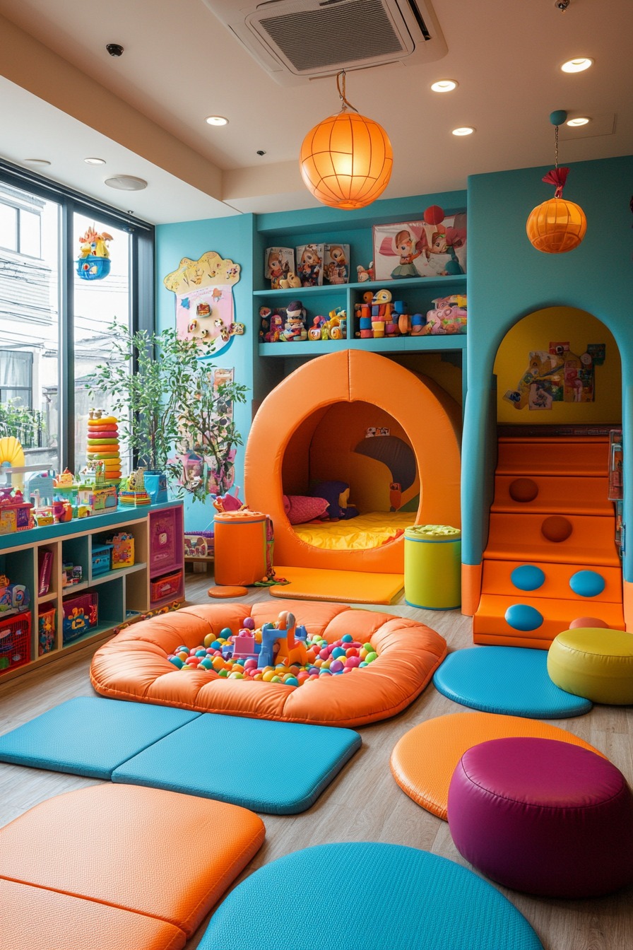 Kid Safe Basement Playroom