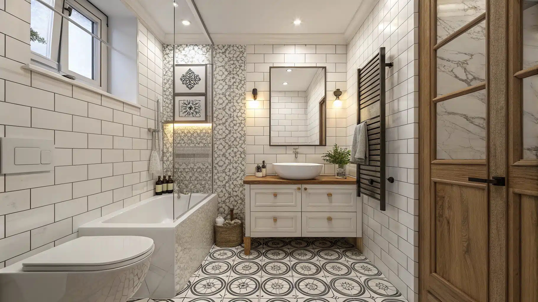 27 Small Bathroom Tile Ideas That Will Make Your Space Look Twice as ...