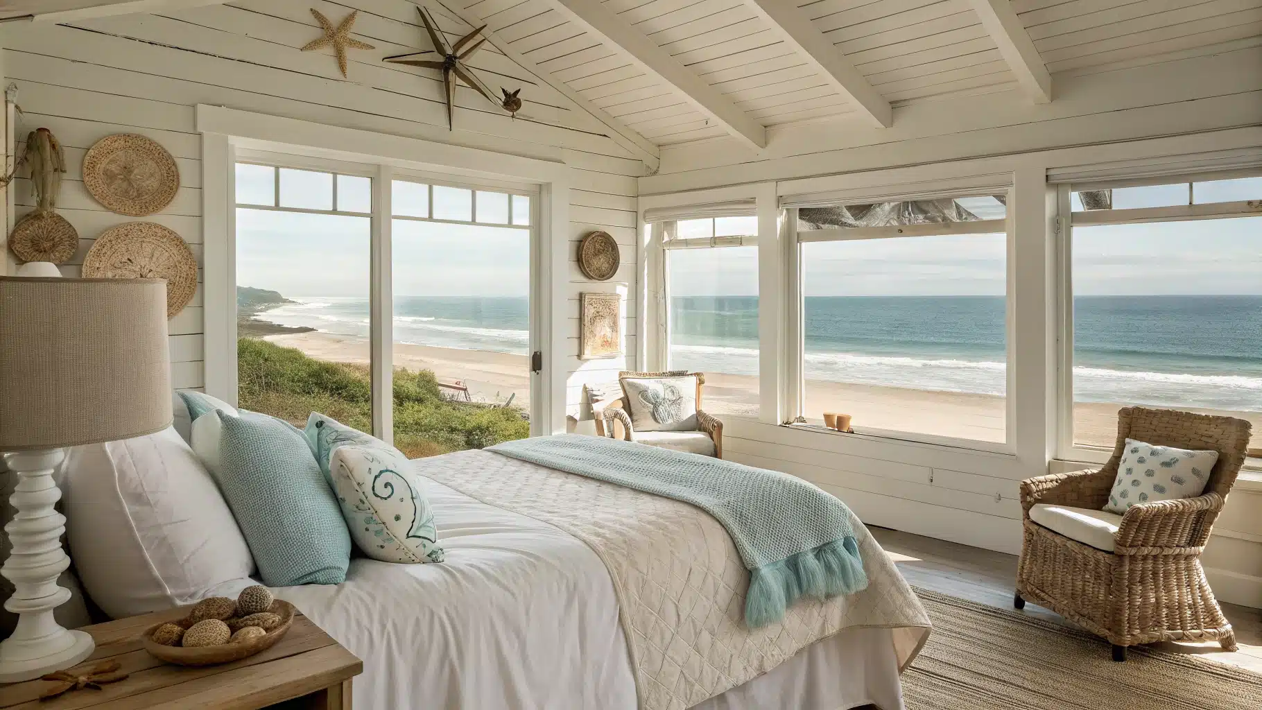 27 Beach House Bedroom Ideas For Your Own Coastal Escape - Jenna Living