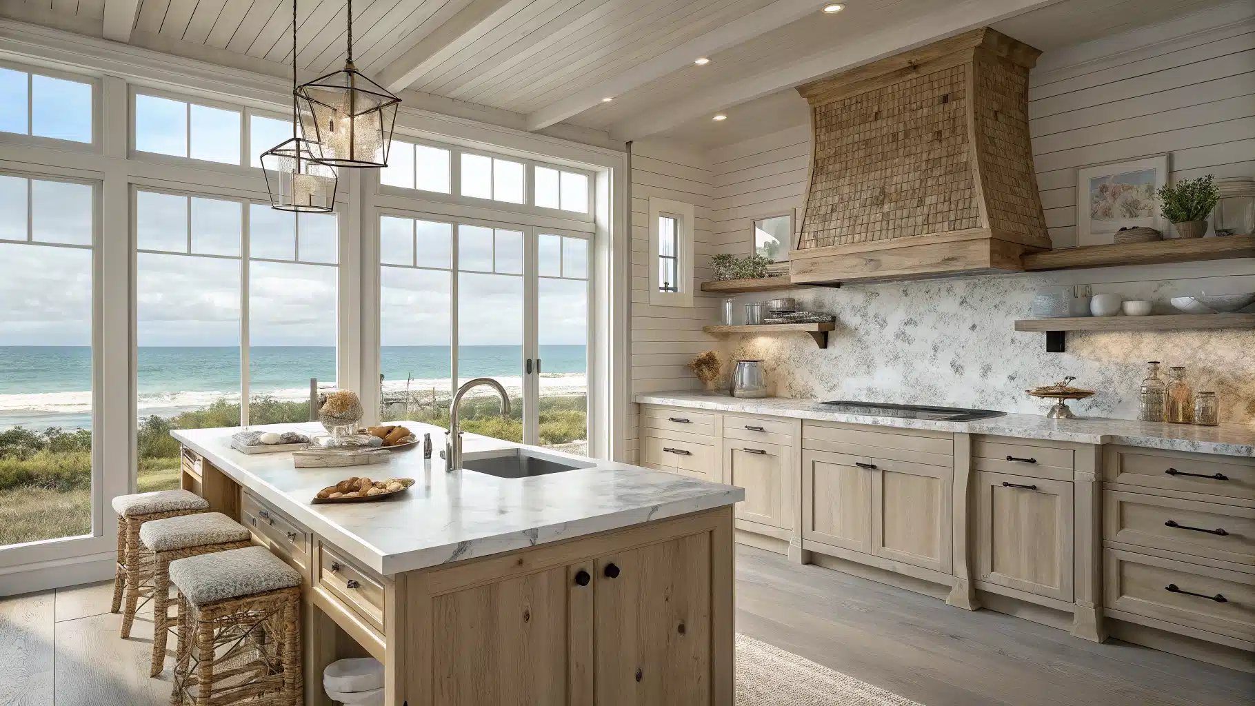 27 Beach House Kitchens That Capture Coastal Living Perfectly - Jenna ...