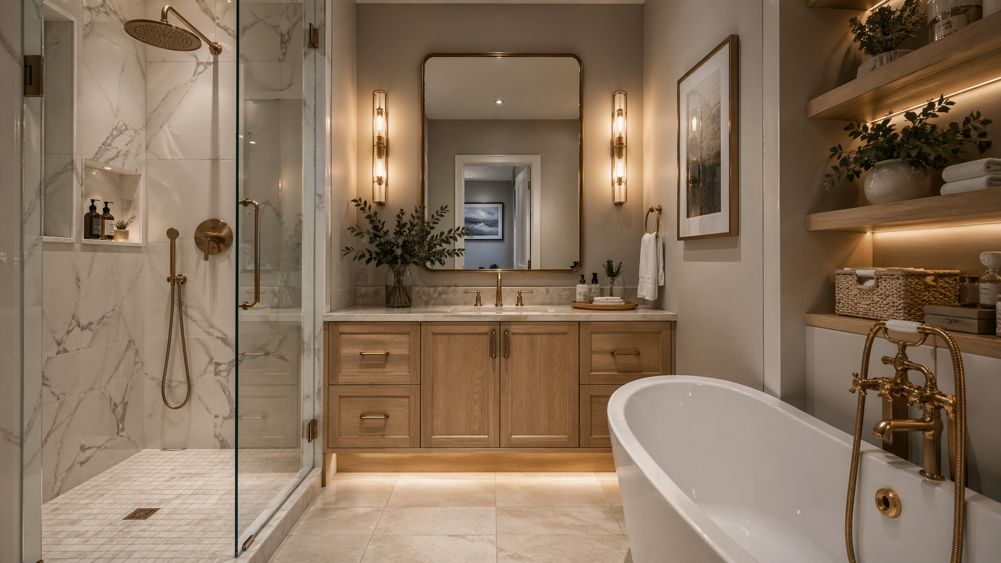27 Small Master Bath Ideas That Transform Compact Spaces Into Luxe ...