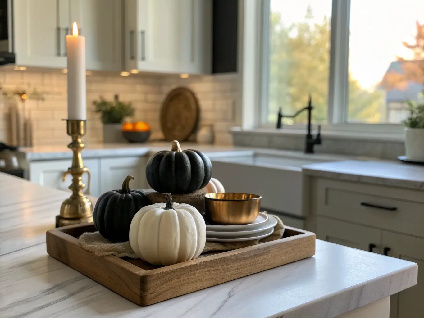 halloween decor kitchen