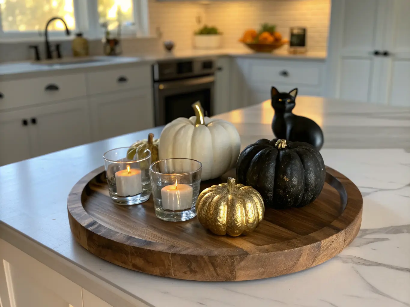 halloween decor kitchen