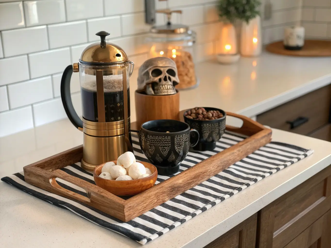 halloween decor kitchen
