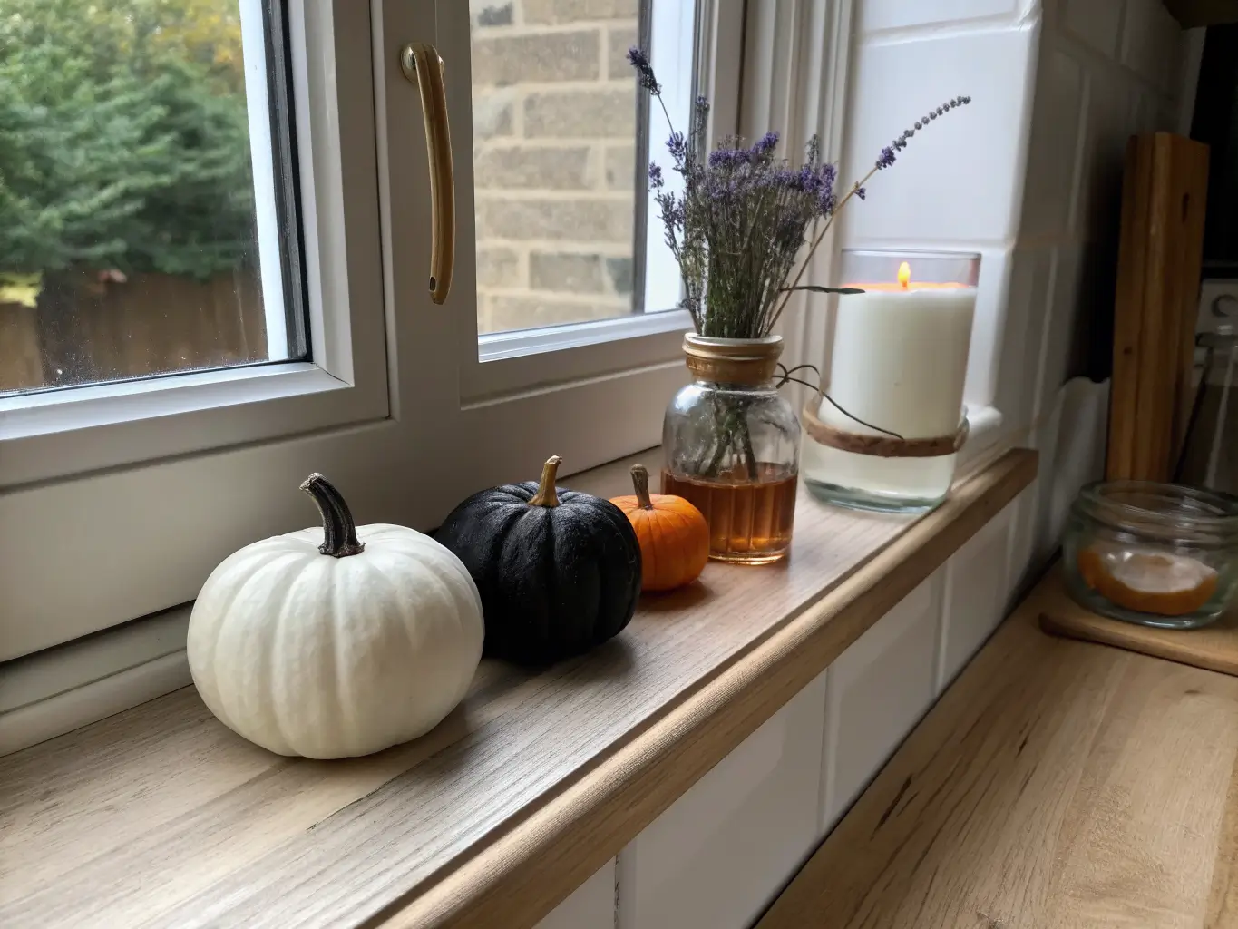halloween decor kitchen