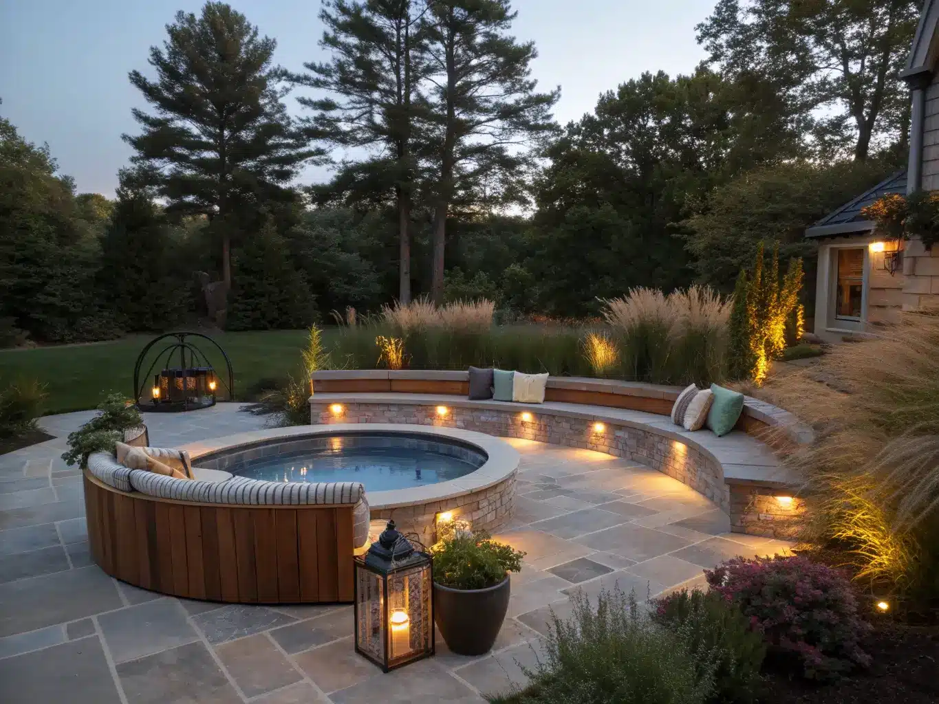 stock tank pool bench