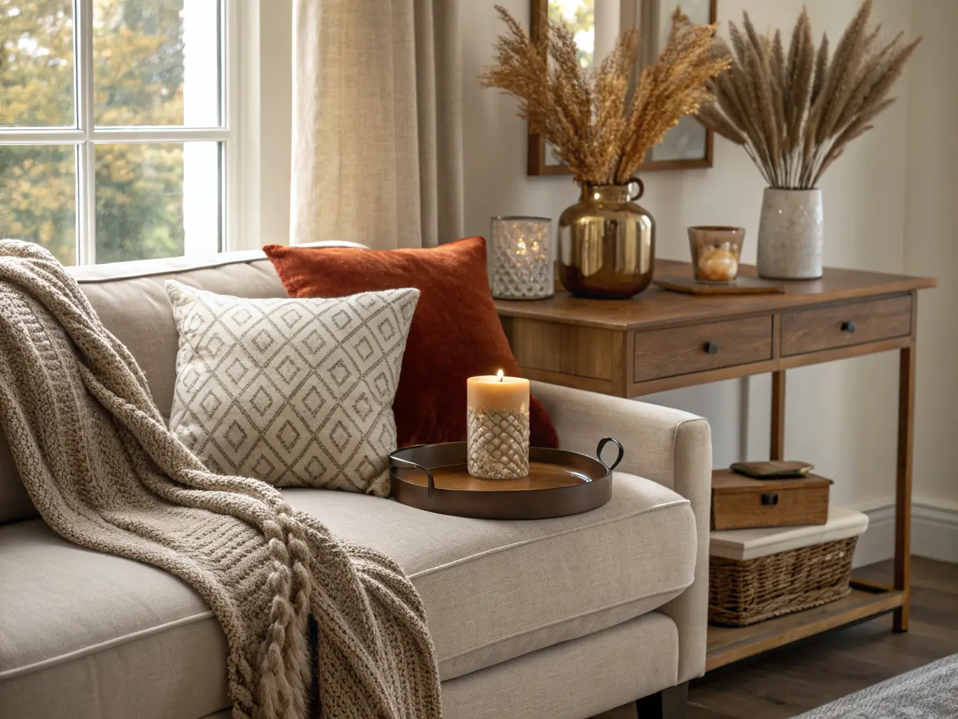 fall decor pillows